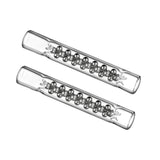 Tubo metálico delgado con bolas de acero inoxidable (de enfriamiento intenso) para puntas Dynavap, pack de 2