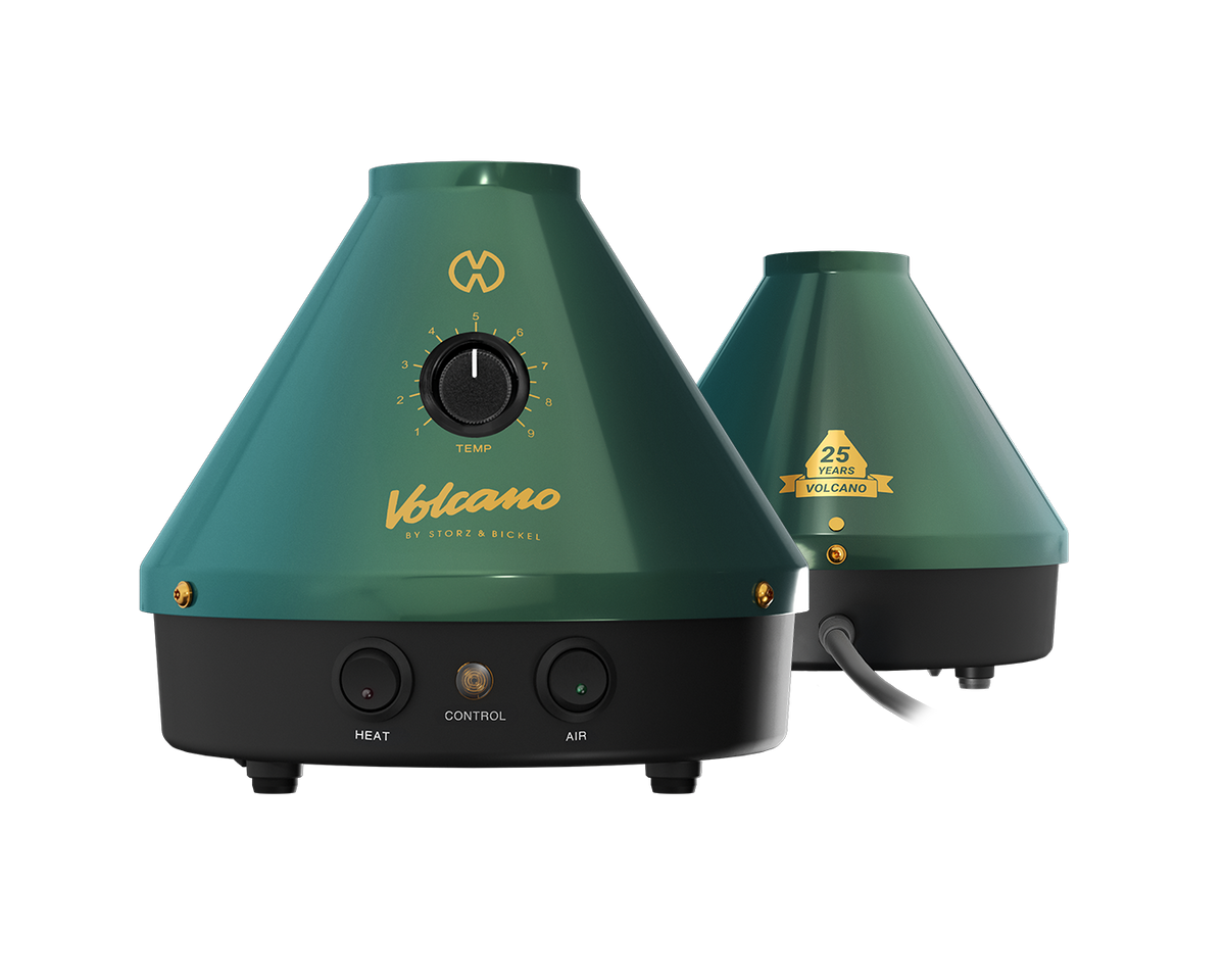 Vaporizador Storz & Bickel Volcano Classic - Edición limitada verde y dorada del 25.º aniversario