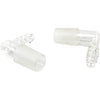 Adaptadores de codo de vidrio para Arizer XQ2 y Extreme Q, Paquete de 2