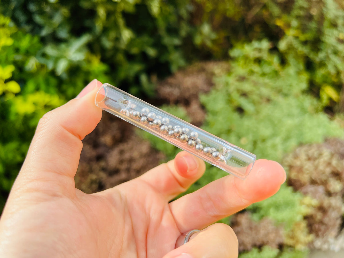 Tubo de enfriamiento delgado para POTV LOBO y POTV ONE - Accesorio de perlas metálicas de acero inoxidable para enfriamiento, pack de 2