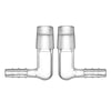 Adaptador de codo de vidrio para microdosis con Rejilla incorporada integrada para Arizer XQ2 y Extreme Q, Paquete de 2