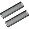 Tubos de boquilla corta de vidrio para POTV LOBO y ONE - 2 accesorios rectos, mitad negra (45mm)